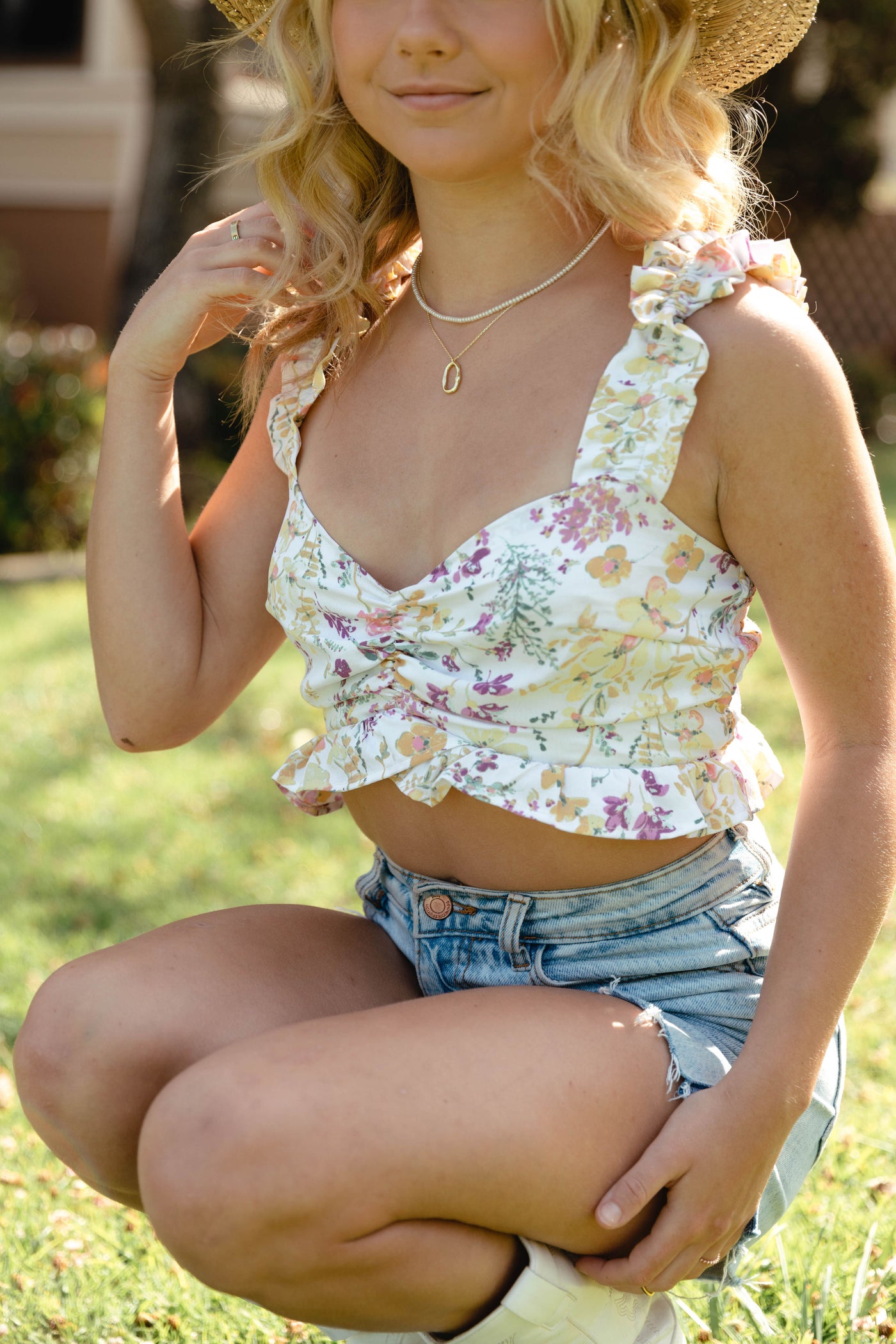 Sweetest Kiss Floral Crop Top